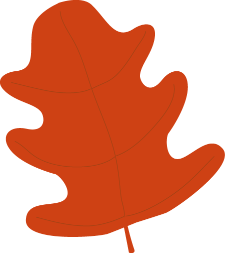 Red Fall Leaf Clipart