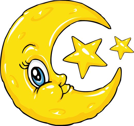 Clipart stars and moon - ClipartFox