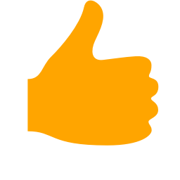 Free orange thumbs up icon - Download orange thumbs up icon
