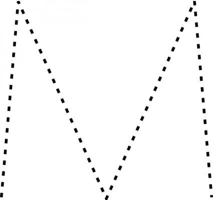 Trace Letter M - ClipArt Best