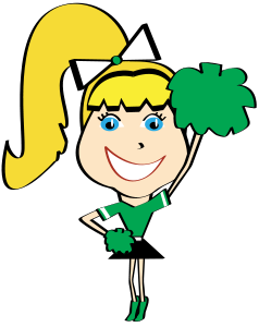 Cheerleader cheer on cheerleading ts cheerleading and clip art ...
