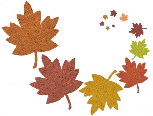 Falling fall leaves clip art