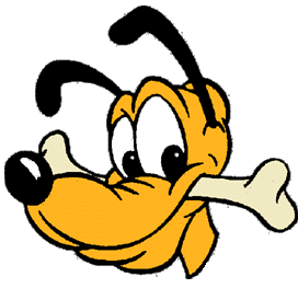 Pluto The Dog With Bone - ClipArt Best