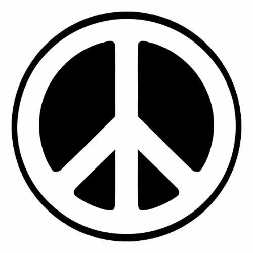 Peace Sign Pumpkin Stencil