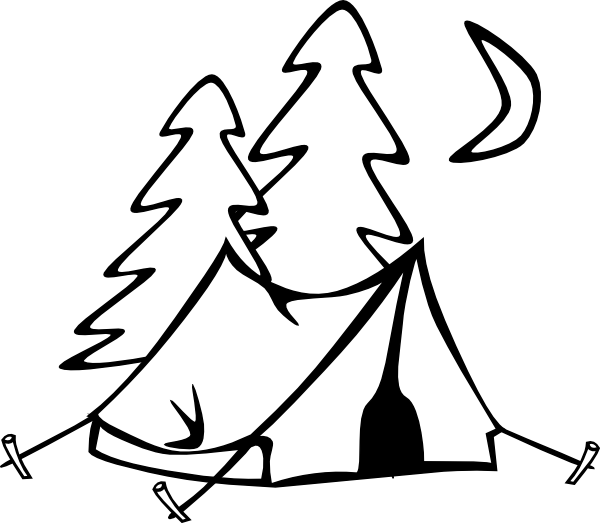 Family Camping Tent Clipart