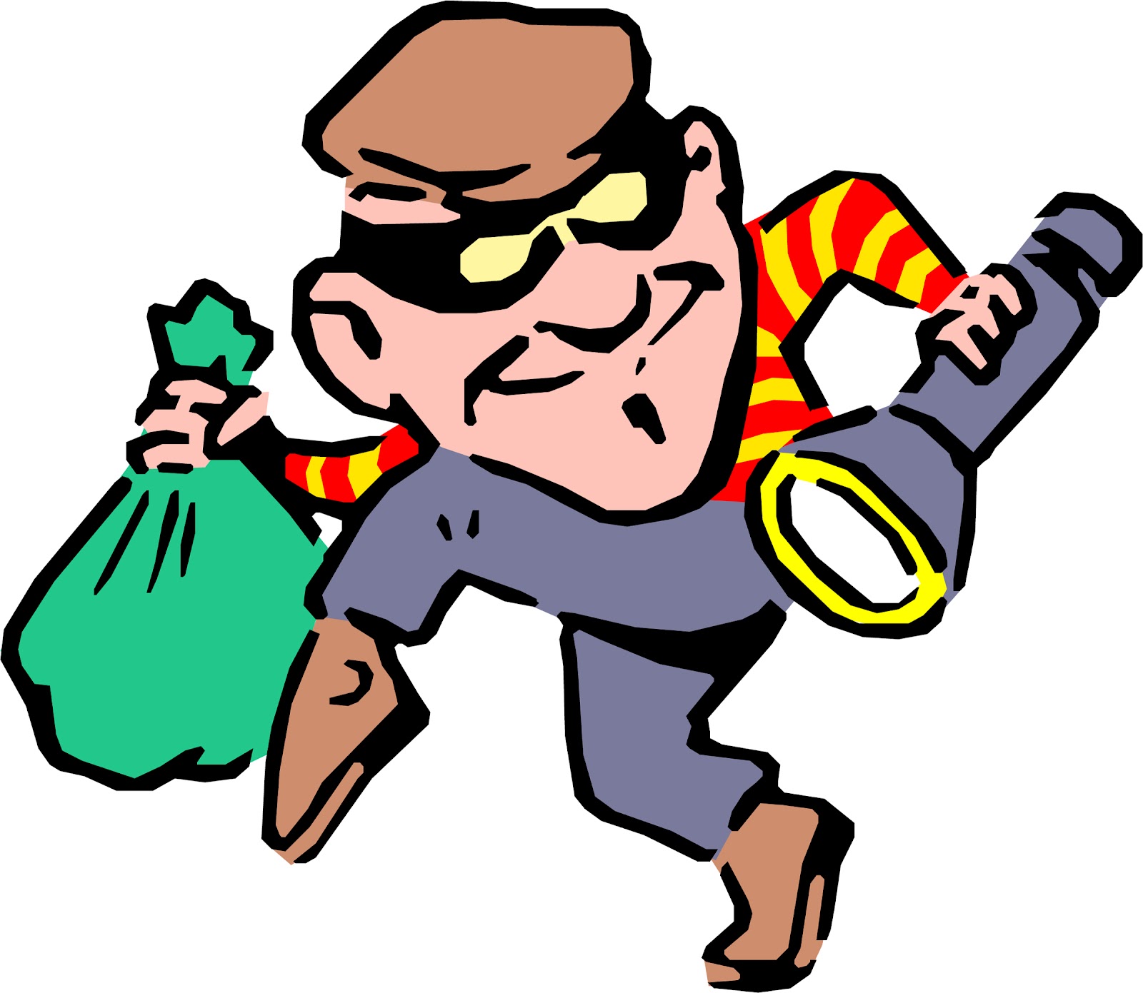 Group of people fighting clipart
