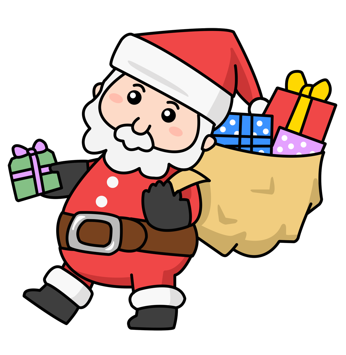 Funny Santa Clipart