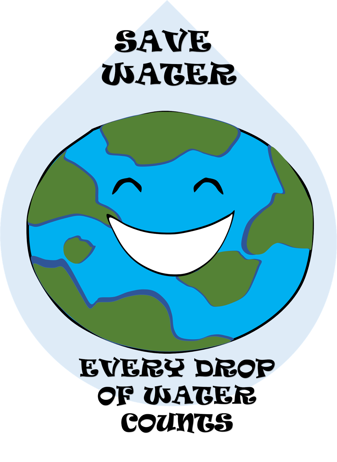 Clipart of saving water