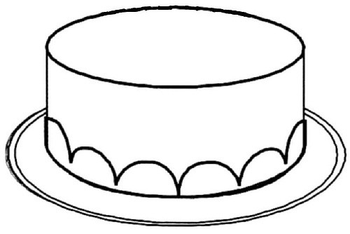 Cake black and white birthday cake clip art black and white ...