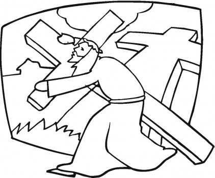 Free Coloring Stations Of The Cross For Children - ClipArt Best