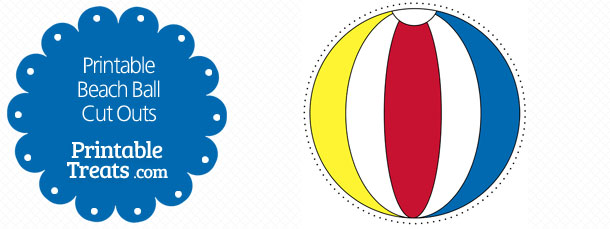 Printable Beach Ball Cut Outs — Printable Treats.com
