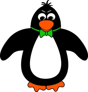 Animated penguin clipart
