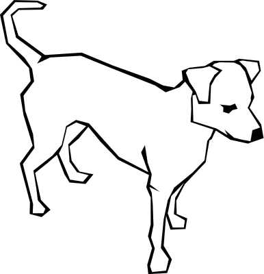 Dog black and white clip art - Dog black and white clipart photo ...