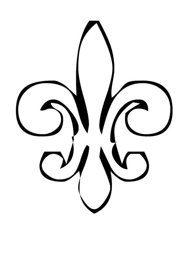 Fleur De Lis Coloring Pages