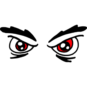 Red evil eyes clipart png