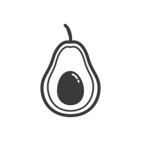 Icon Icons Fruit Fruits Food Foods Healthy Eating Outline Outlines ...