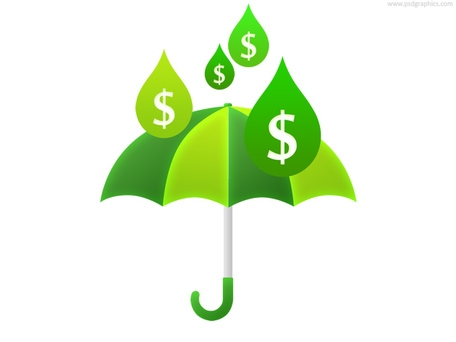 Raining Money Clipart