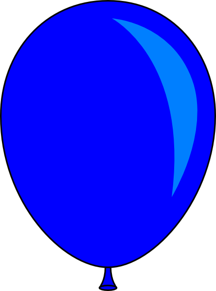 Blue Balloons Clipart