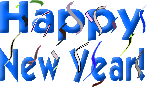 New Year's Banner Clipart