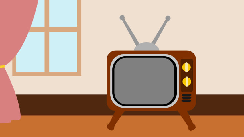 01563 Exhibition Of Old Retro Color Tv Sets With Antenna Stock ...