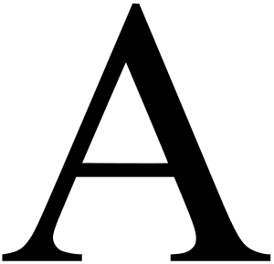 Letter a clip art