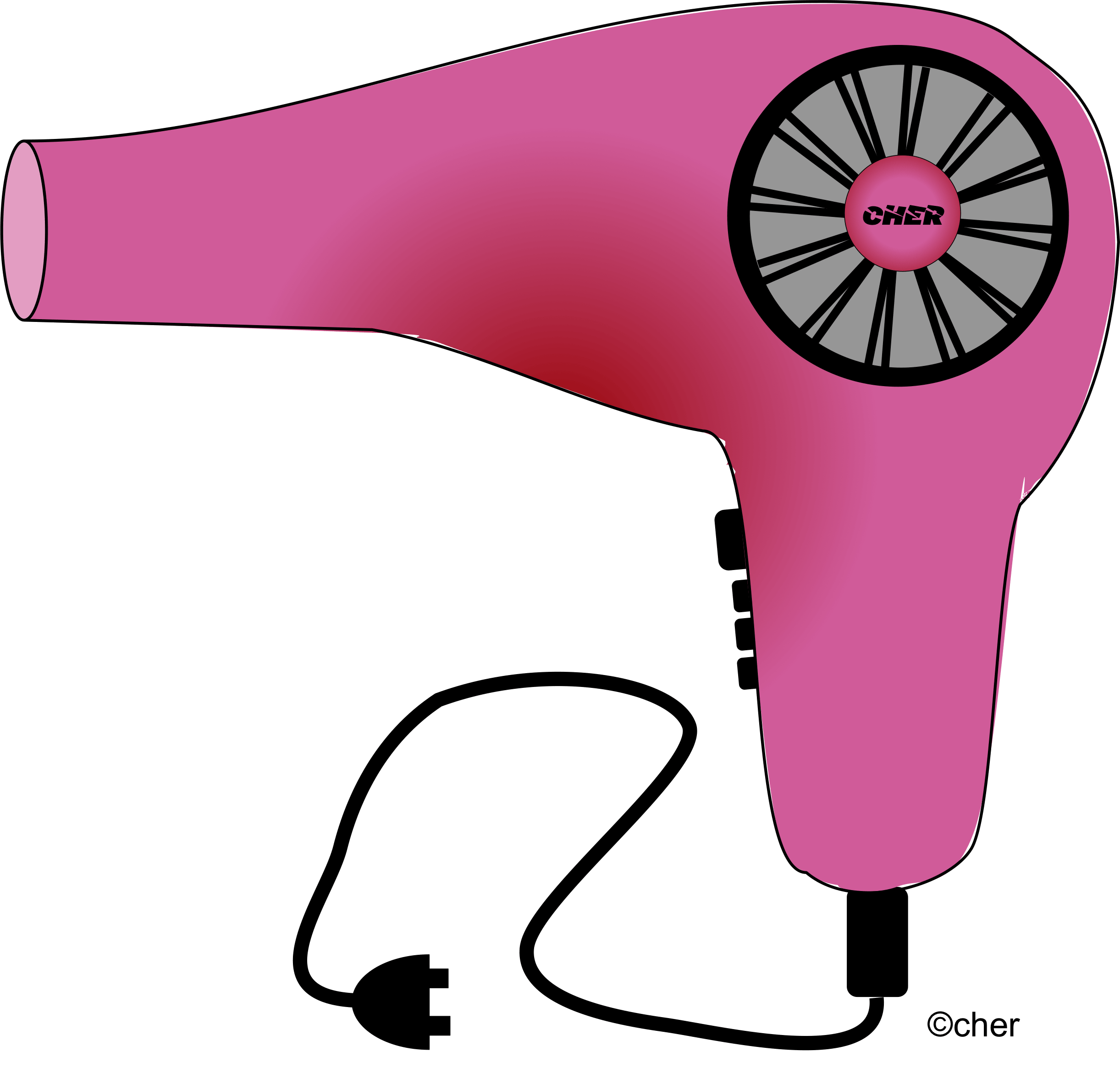 Hair Dryer Clip Art - Tumundografico