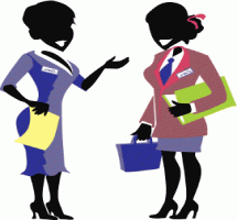 Business People Talking Clipart