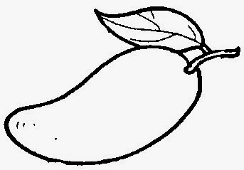 Dunia Sekolah: Gambar Hitam Putih (Drawing) - Buah & Sayuran