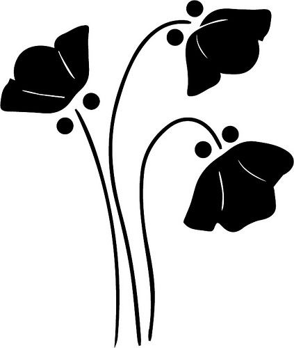 Flower Silhouette | Stencils Online ...