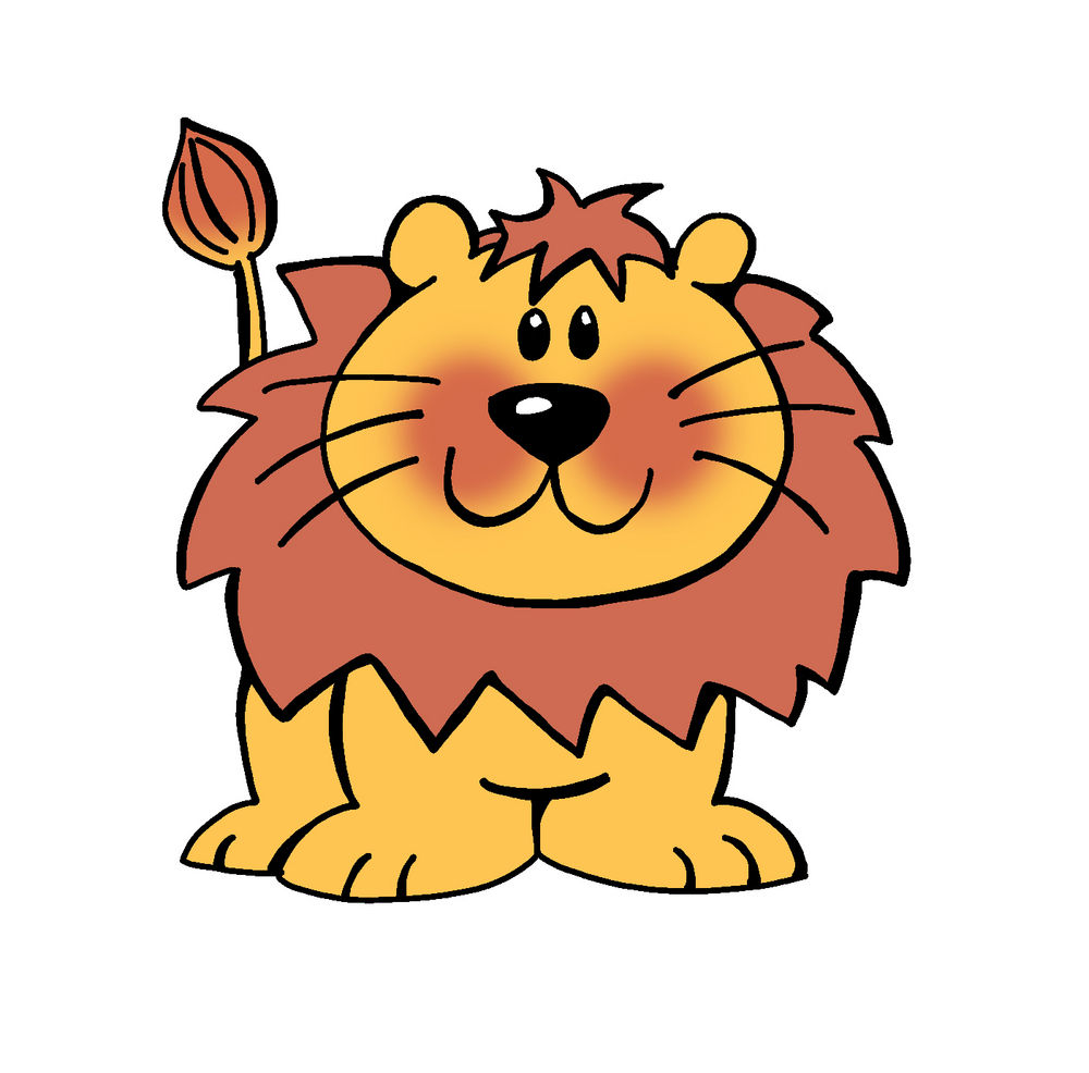 Animated lion clipart