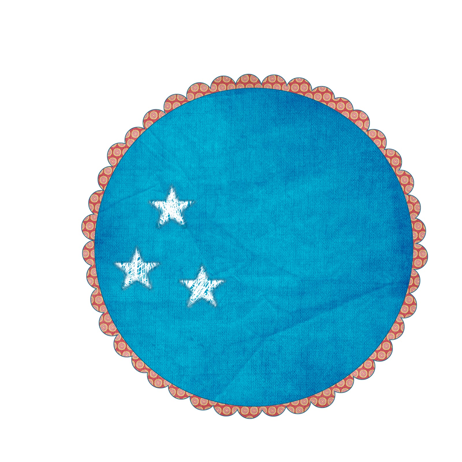 Frolicking Night Owl: Scalloped Circle Tags