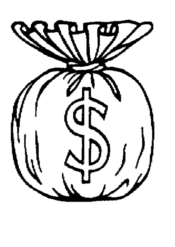 Dinero Paracolorear - ClipArt Best