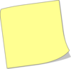 Blank Sticky Note clip art - vector clip art online, royalty free ...