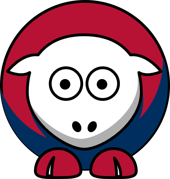 Sheep Atlanta Braves Team Colors Clip Art - vector ...