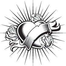 3672 Rose Heart Drawings And Graphics For Download Gograph