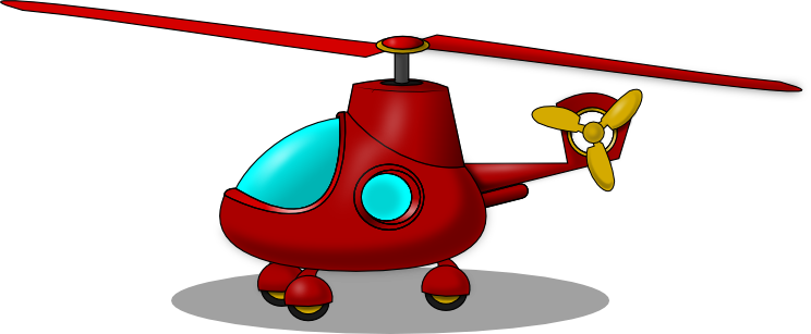 Free Cartoon Helicopter Clip Art