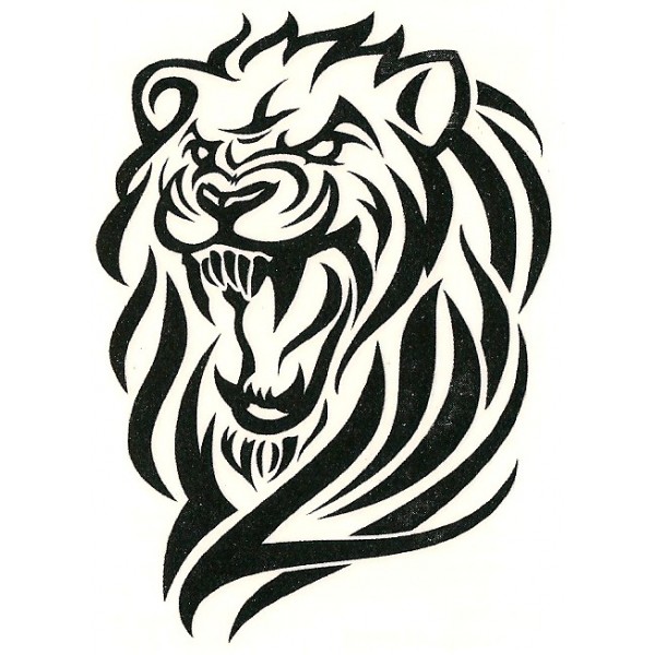 Drawings Of Lions Heads