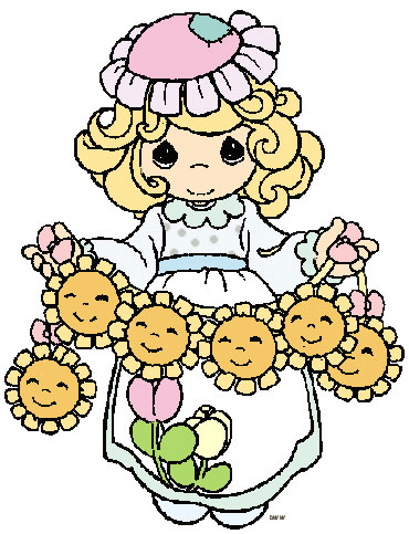 Precious Moments Classic Clip Art & Coloring Pages
