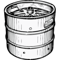 Beer Keg clip art free vector