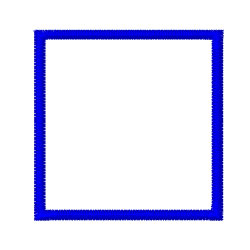 Internet Stitch Embroidery Design: Square Outline 3.46 inches H x ...