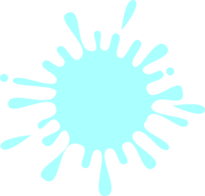 Ink Splash With Drops Aqua Clip Art - vector clip art ...