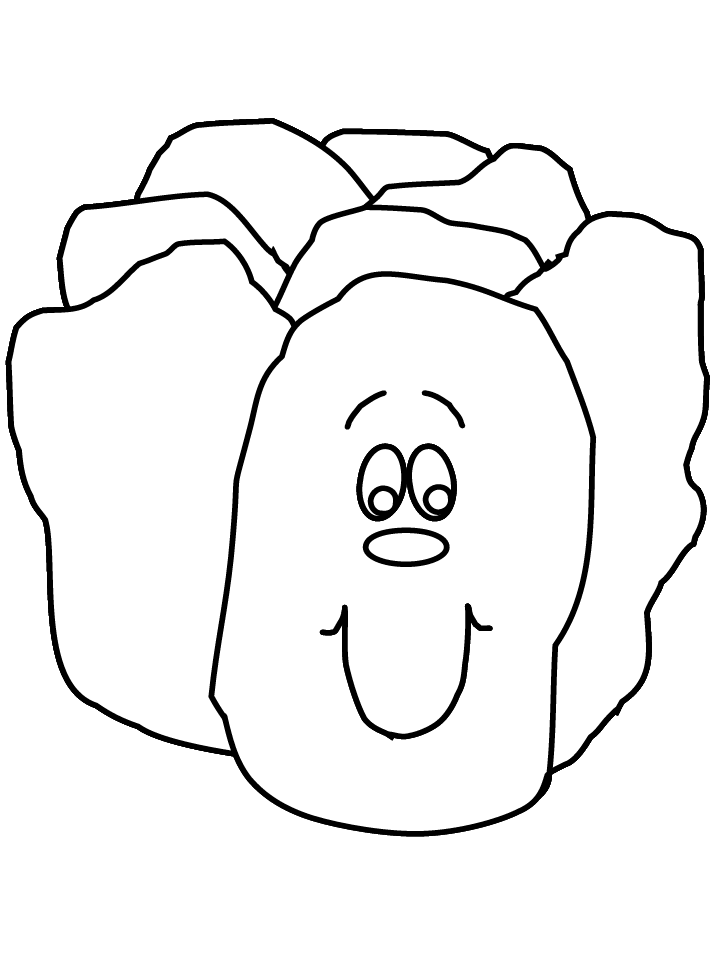 Lettuce Coloring Page - AZ Coloring Pages