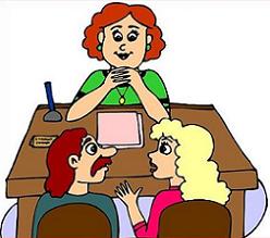Parent teacher conferences clip art