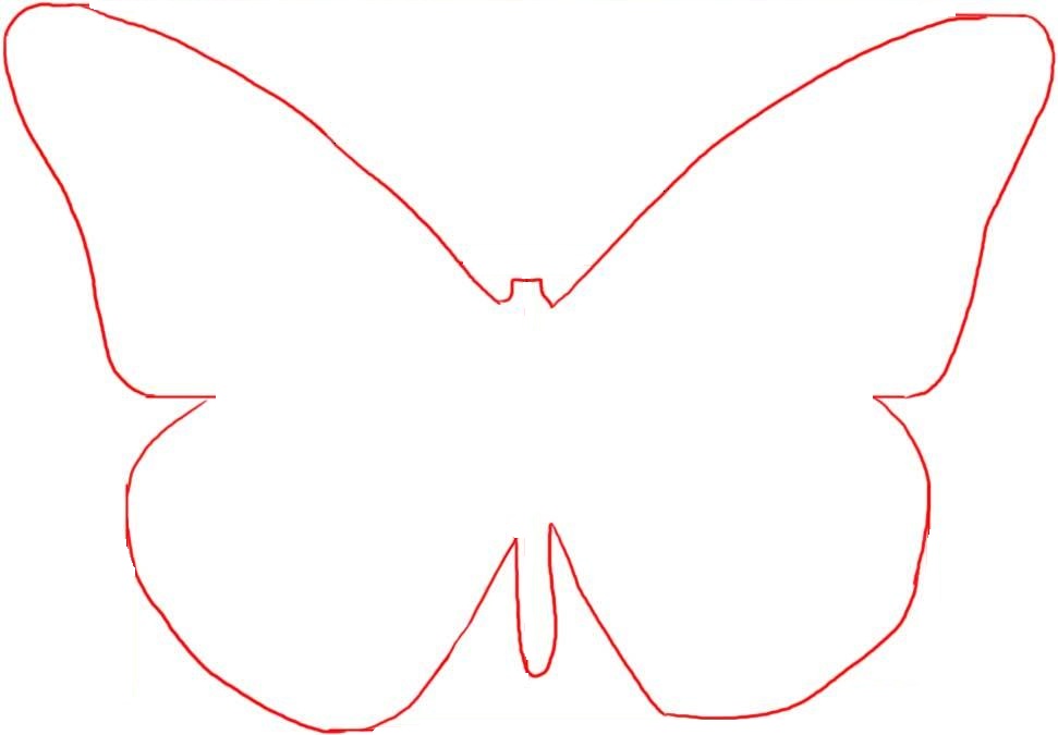 Best Photos of Easy Butterfly Template - Butterflies Cut Out ...
