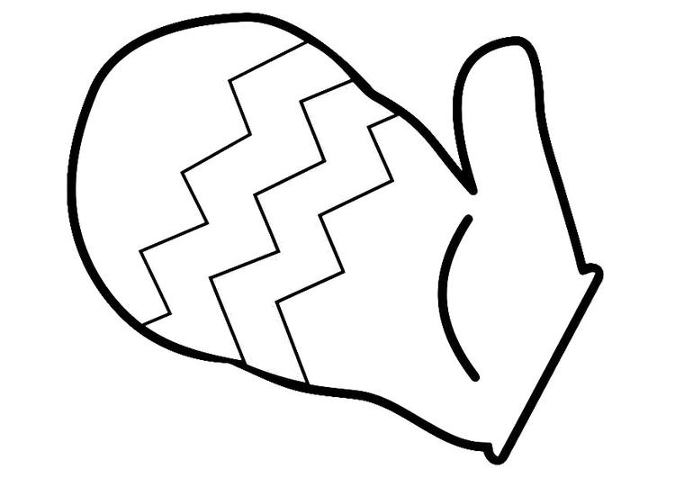 Mitten Outline Clipart