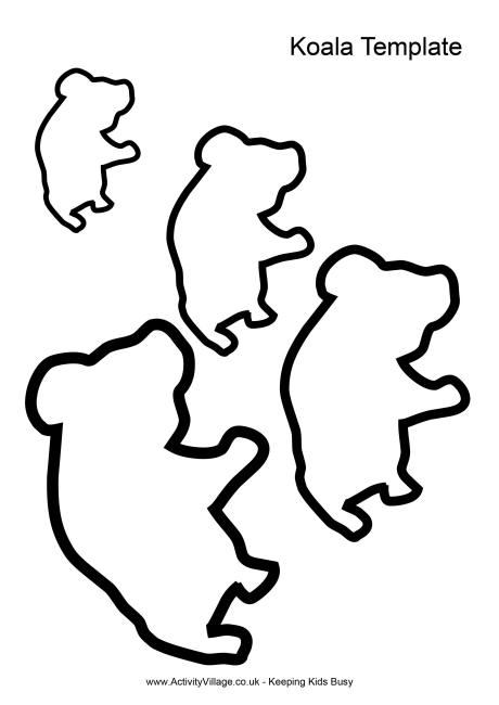 Best Photos of Koala Bear Outline - Koala Bear Clip Art Black and ...