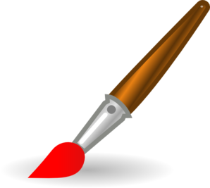 Paint Brush clip art - vector clip art online, royalty free ...