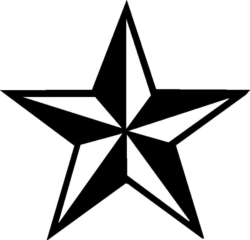 3 D Nautical Star Vinyl Decal Sticker Star