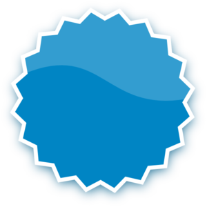 Blue Plain Sticker Clip Art - vector clip art online ...