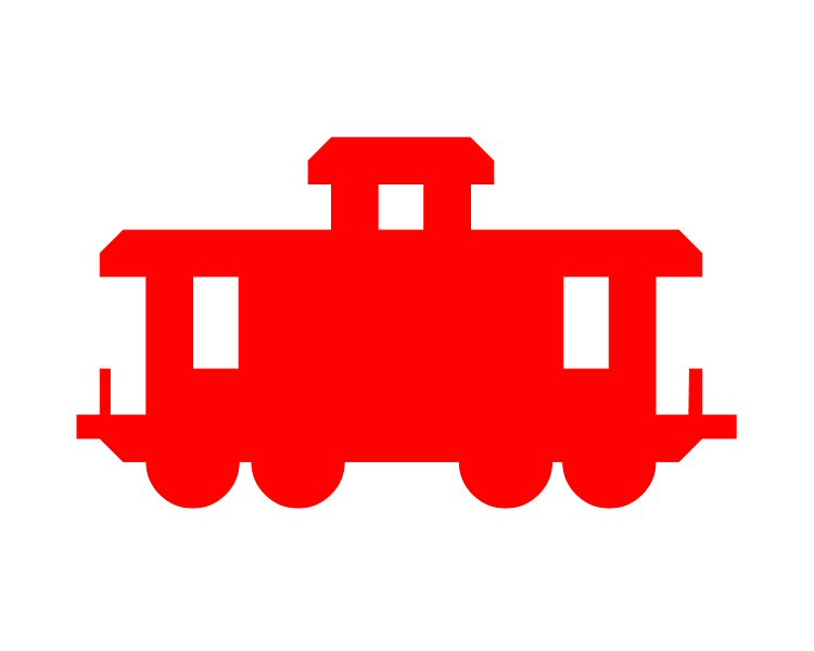 Train caboose clip art